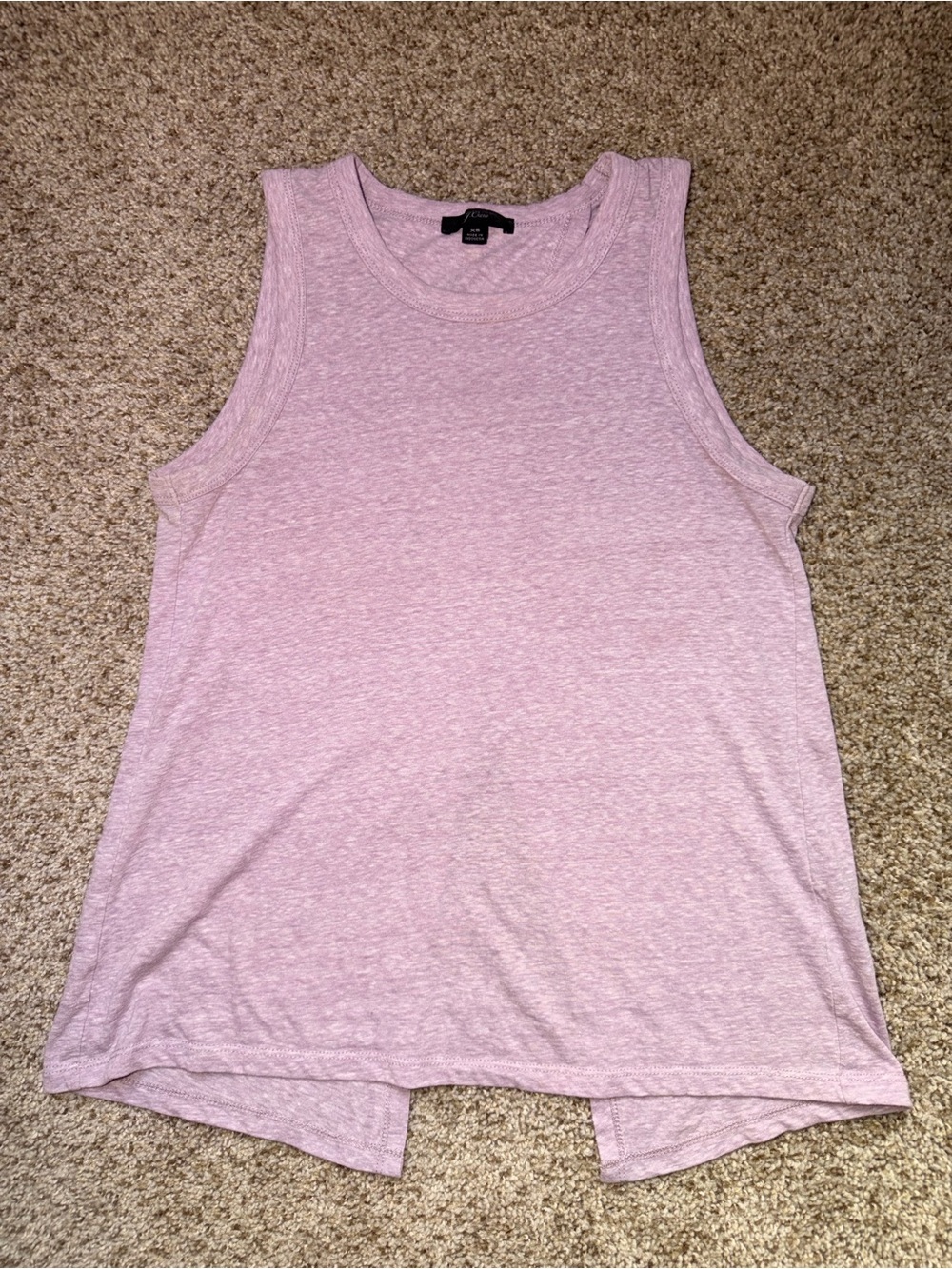 J. Crew Heathered Light Pink Tank Top